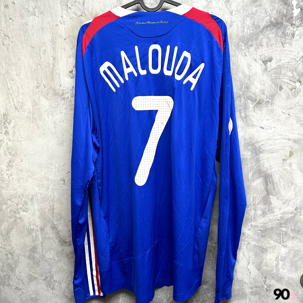 2007-08 法國｜主場長袖｜球員版｜#7 馬路達｜85% New｜XL｜2007-08 France Home L/S #7 Malouda Formation ( XL )