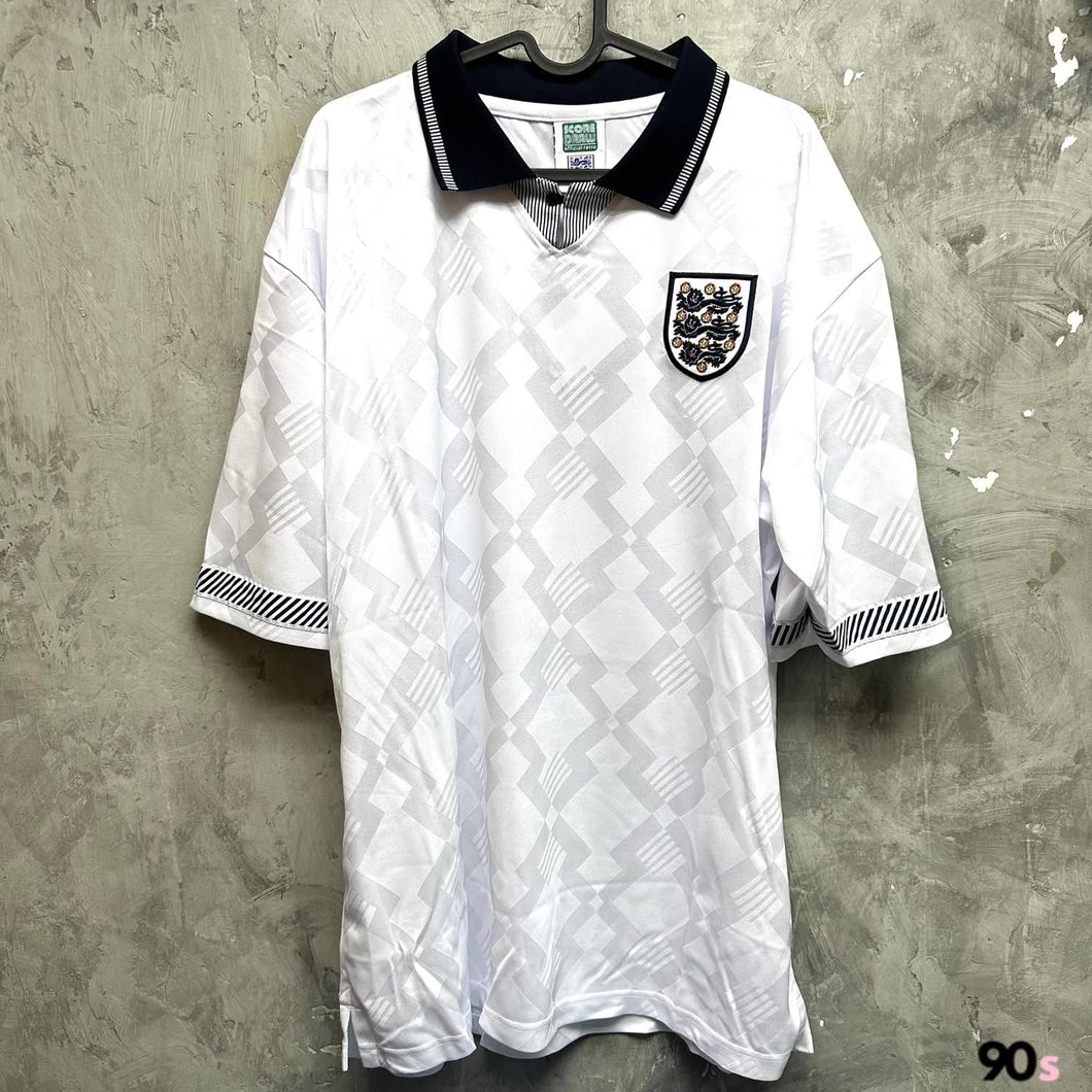 《原裝復刻》  1990 英格蘭 ｜Scrowdraw 原裝復刻｜主場 ｜BNWT｜XL｜1990 England x Scoredraw Retro Home ( XL )