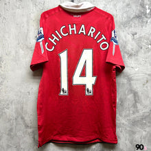 將圖片載入圖庫檢視器 2010-11 曼聯｜主場｜球員版｜#14 查維亞靴南迪斯｜英超 Full Set｜90% New｜M｜2010-11 Manchester United Home #14 Chicharito EPL Version Authentic  ( M )
