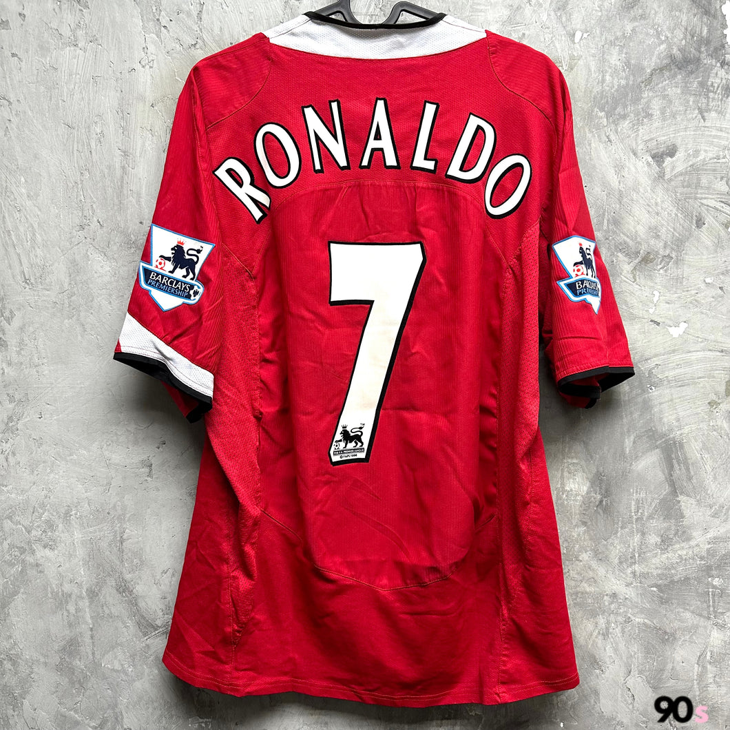 2005-06 曼聯｜主場｜#7 C朗拿度｜英超 Full Set｜90% New｜M｜2005-06 Manchester United Home #7 Ronaldo EPL Set ( M )
