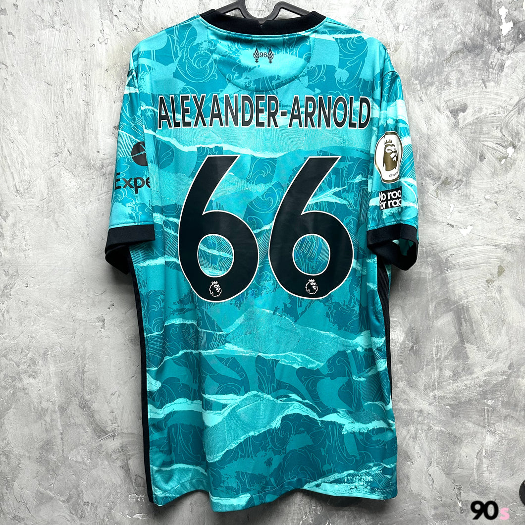 2020-21 利物浦｜作客｜#66 阿歷山大阿諾｜英超 Full Set｜95% New｜L｜2020-21 Liverpool Away #66 Alexander-Arnold EPL Version ( L )
