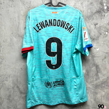 Load image into Gallery viewer, 2023-24 巴塞隆拿｜第二作客｜#9 利雲度夫斯基｜西甲 Full Set｜90% New｜L｜2023-24 Barcelona Third #9 Lewandowski La Liga  Version ( L )
