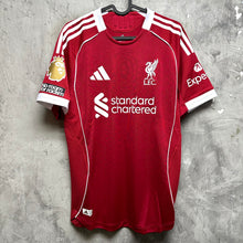 Load image into Gallery viewer, 2025-26 利物浦｜主場｜球員版｜BNWT｜ 2025-26 Liverpool Home Authentic  ( Multiple Sizes )
