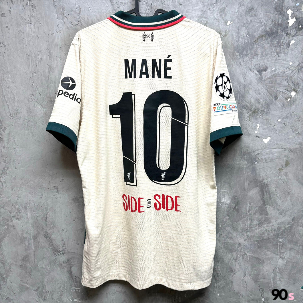 2021-22 利物浦｜作客｜球員版｜#10 文尼｜歐聯 Full Set｜90% New｜L｜2021-22 Liverpool Away #10 Mane UCL Version Authentic ( L )