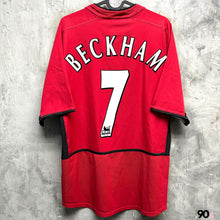Load image into Gallery viewer, 2002-03 曼聯｜主場｜#7 碧咸｜90% New｜ M ｜2002-03 Manchester United Home #7 Beckham ( M )
