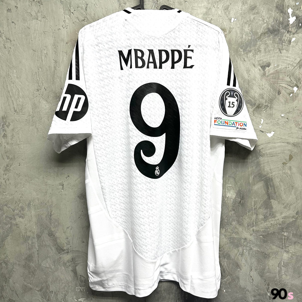2024-25 皇家馬德里｜主場｜球員版｜連歐聯字章｜BNWT｜2024-25 Real Madrid Home Authentic with UCL Version ( Multiple Sizes )