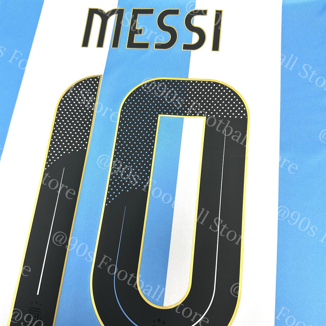 《Official Printing & Patches》 2024-25 阿根廷｜主場印字｜2024-25 Argentina Home Official Nameset