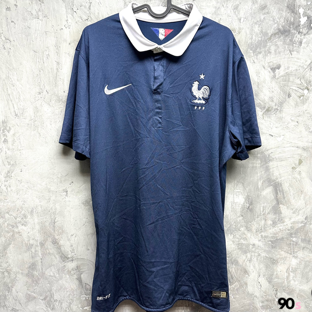2014-15 法國｜主場｜球員版｜90% New｜L｜2014-15 France Home Authentic ( L )