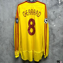 Load image into Gallery viewer, 2006-07 利物浦｜作客長袖｜#8 謝拉特｜ 歐聯 Full Set ｜85% New｜ XL ｜2006-07 Liverpool Away L/S  #8 Gerrard UCL Version  ( XL )
