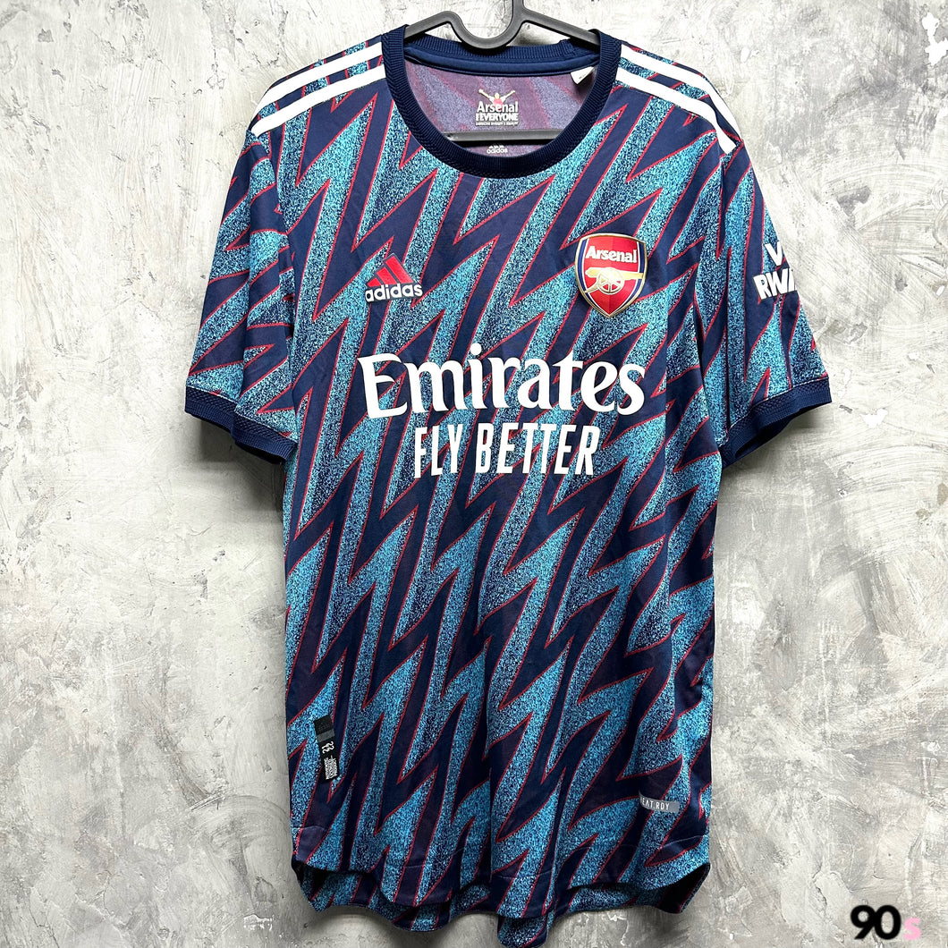 2021-22 阿仙奴｜第二作客｜球員版｜95% New｜L｜2021-22 Arsenal Third Authentic ( L )