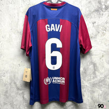 Load image into Gallery viewer, 2023-24 巴塞隆拿｜主場｜#6 加維｜西甲 Full Set｜BNWT｜L｜2023-24 Barcelona Home #6 Gavi La Liga Set ( L )
