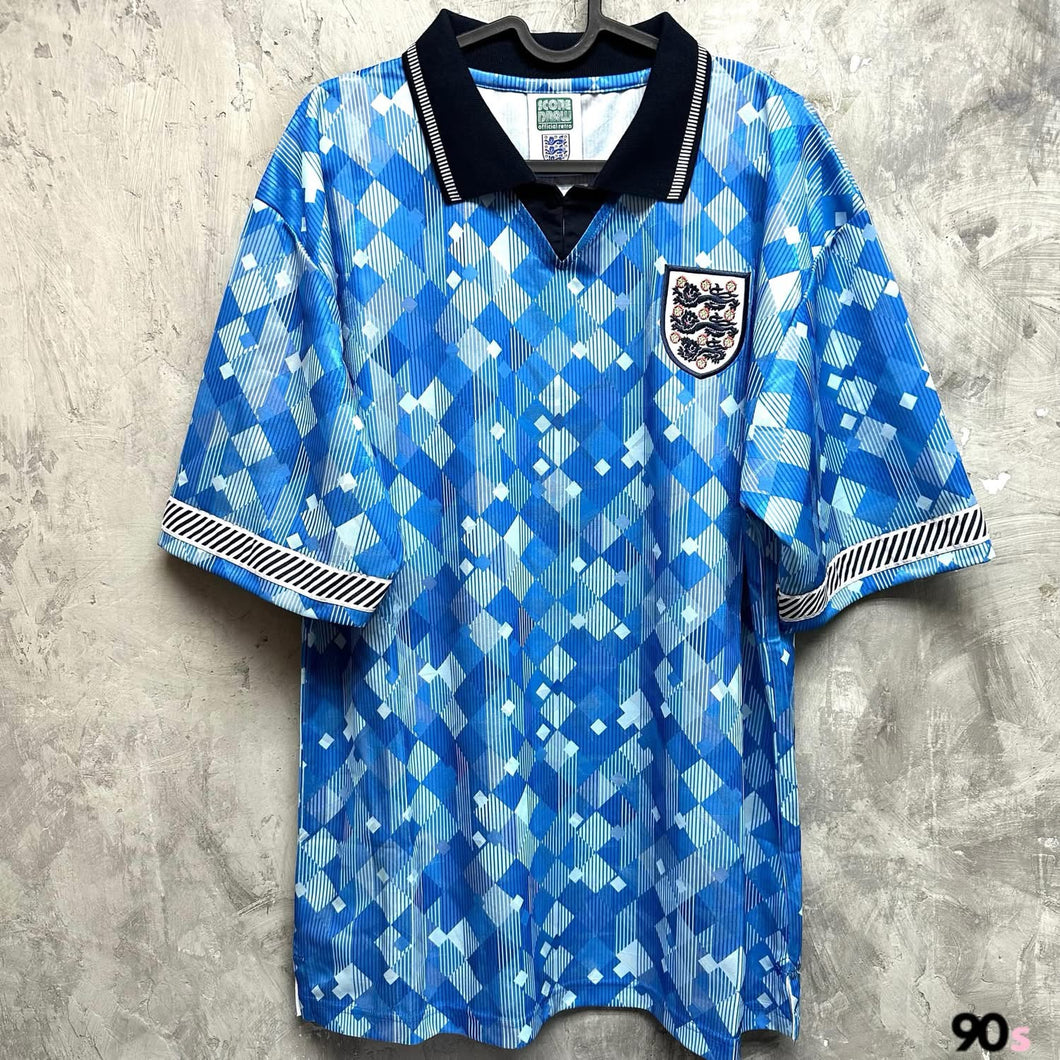 《原裝復刻》  1990 英格蘭 ｜Scrowdraw 原裝復刻 ｜第二作客｜BNWT｜XL｜1990 England x Scoredraw Retro Third  ( XL )
