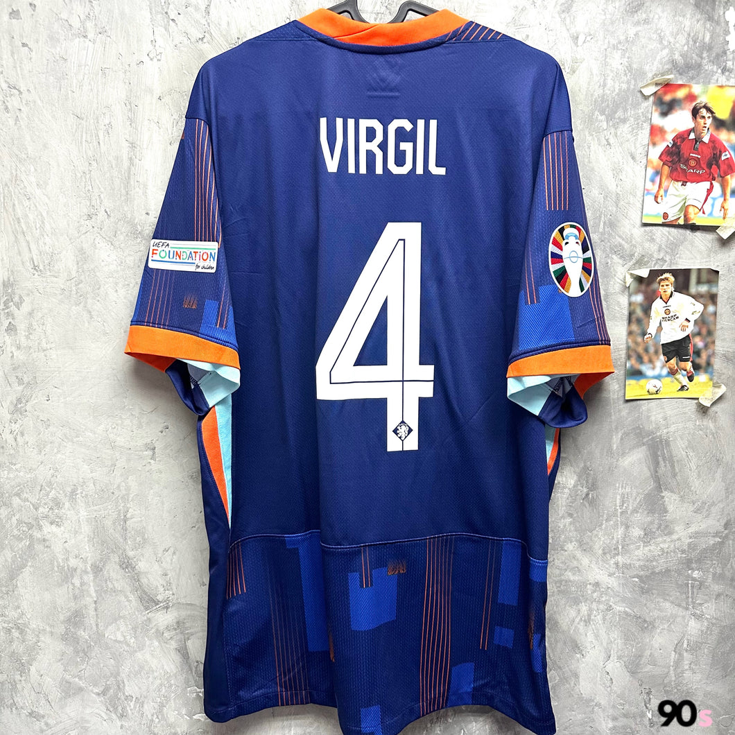 2024-25 荷蘭｜作客｜連原裝印字 + 2024 歐國盃  Full Set｜BNWT｜2024-25 Holland Away with Printing & EURO 2024 Set ( Multiple Sizes )