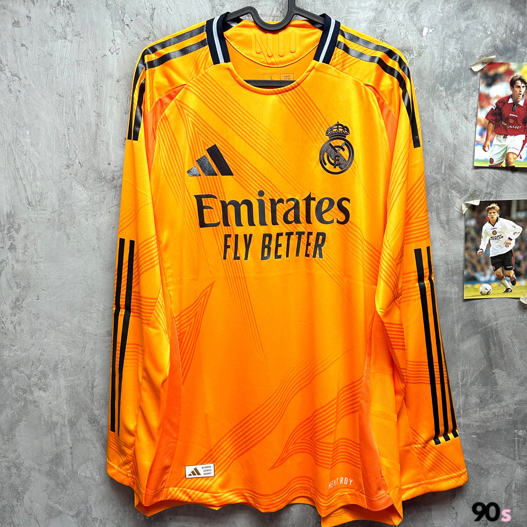 2024-25 皇家馬德里｜作客長袖｜球員版｜BNWT｜2024-25 Real Madrid Away L/S Authentic ( Multiple Sizes )