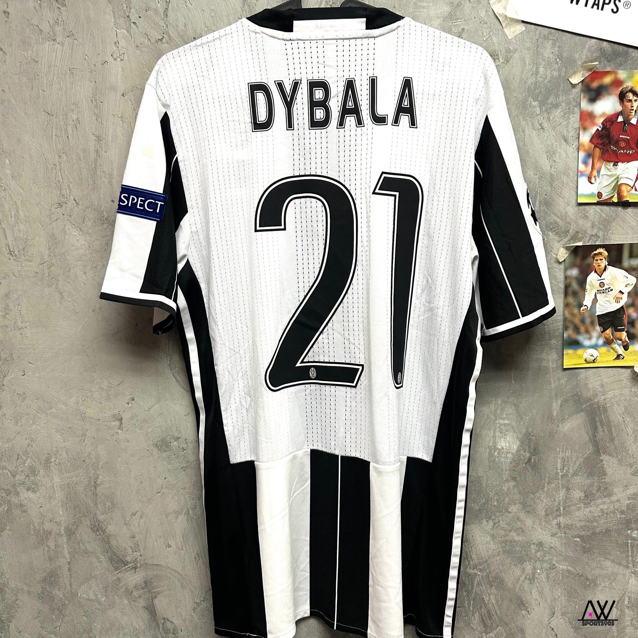 ユベントス DYBALA オーセンティックホームユニフォーム 2016-17 Juventus Home #21 Dybala UCL Set Authentic ( M ) – 90s