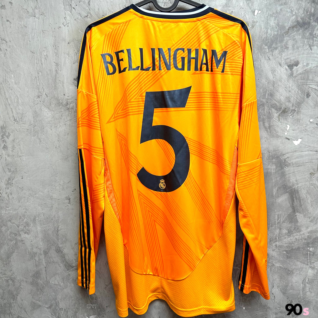 2024-25 皇家馬德里｜作客長袖｜連歐聯字章｜BNWT｜2024-25 Real Madrid Away L/S with UCL version( Multiple Sizes )