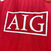 Load image into Gallery viewer, 2007-08 曼聯｜主場長袖｜更衣室球員版｜95% New｜XL｜2007-08 Manchester United Home L/S Player Issue UCL Version ( XL )
