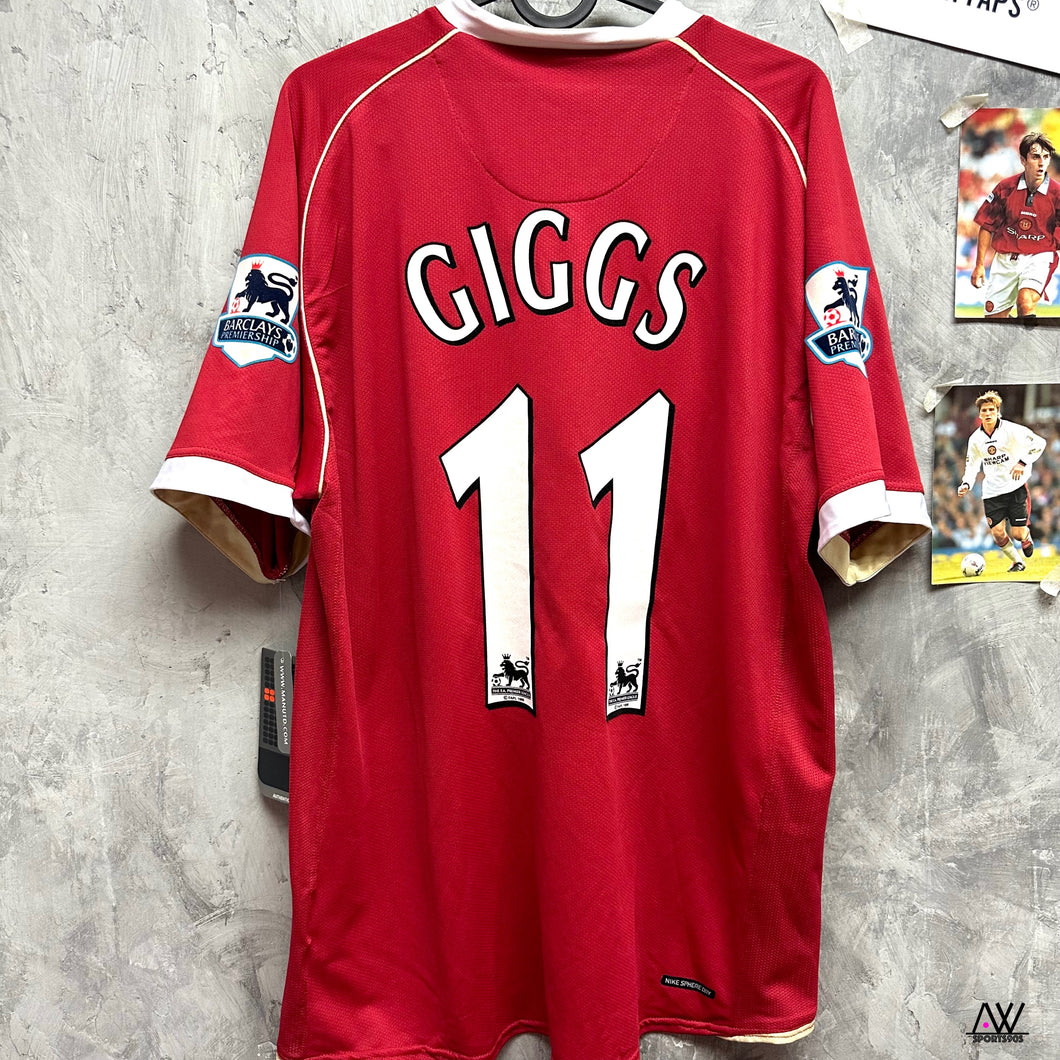 2006-07 Manchester United | Home | #11 Giggs | Premier League Full Set | BNWT | L | 2006-07 Manchester United Home #11 Giggs EPL Set ( L ) 