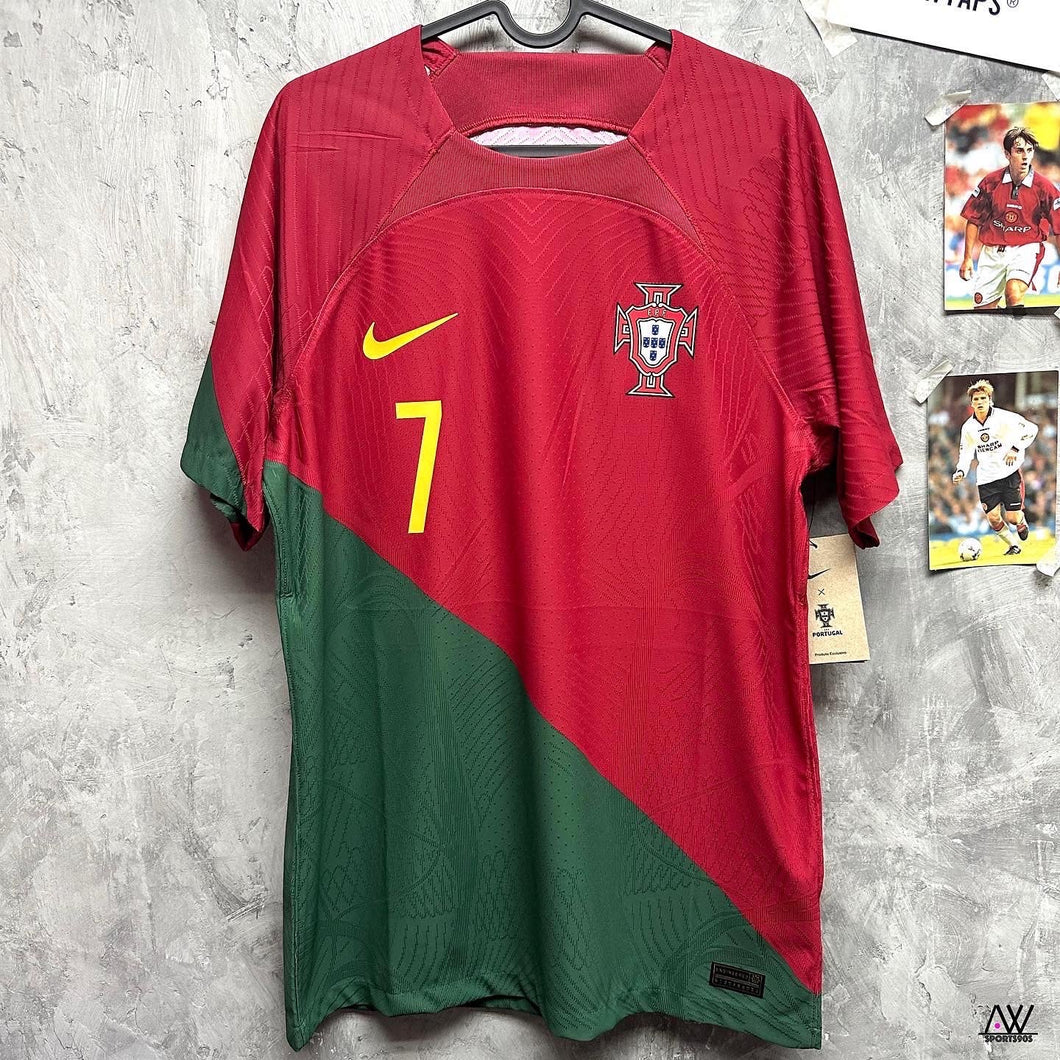 2022-23 Portugal｜Home｜Player Edition｜With original printing｜2022-23 Portugal Home Vapor Player with Official Nameset (Multiple Sizes)
