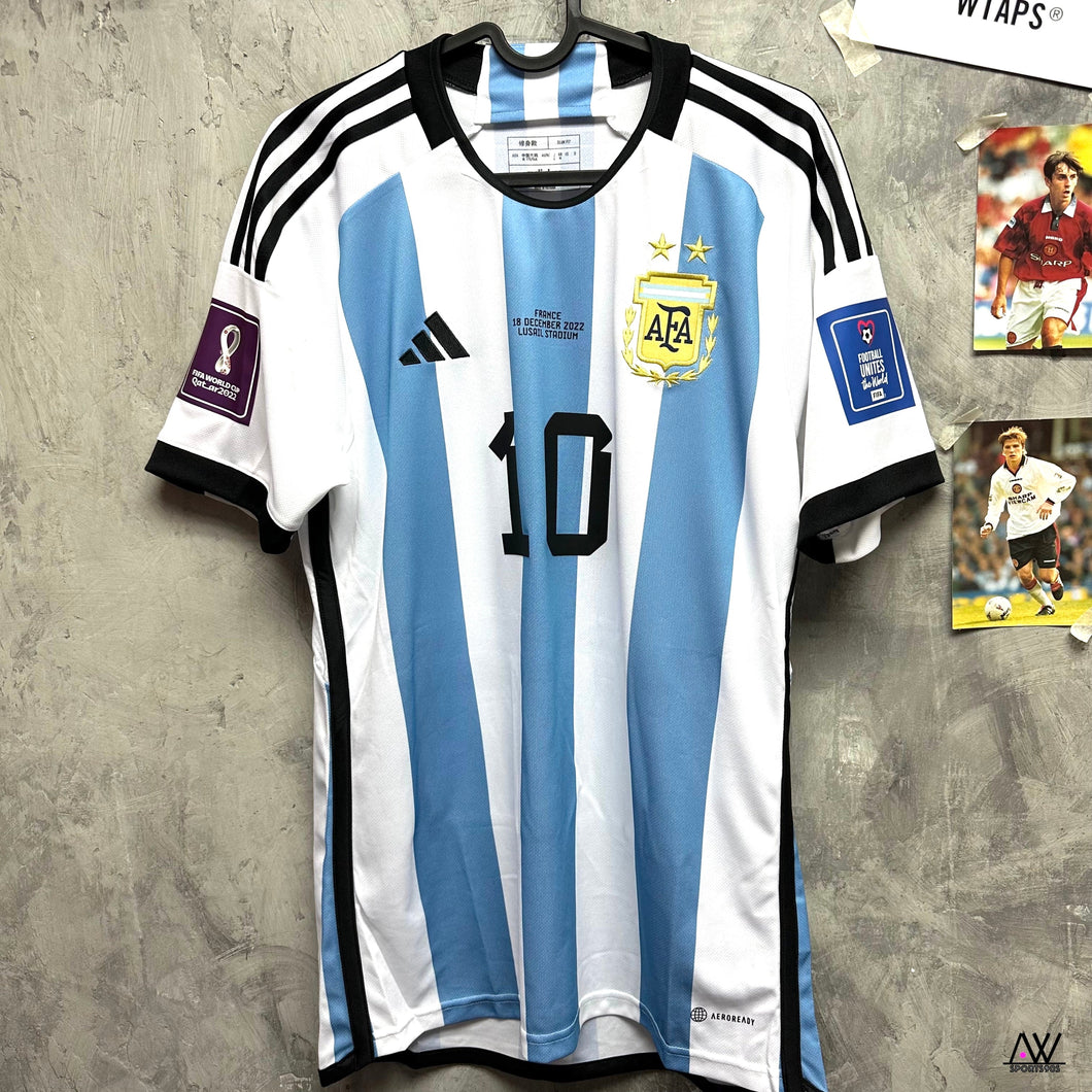 2022-23 Argentina Home｜2 Star Home｜2022 World Cup Final｜#10 Messi｜ 2022-23 Argentina Home｜World Cup 2022 Final｜#10 Messi ( Multiple Sizes ) 