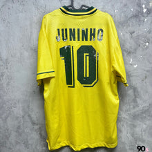 將圖片載入圖庫檢視器 1994-96 巴西｜主場｜#10 祖連奴｜80% New｜XL｜1994-96 Brazil Home #10 Juninho ( XL )
