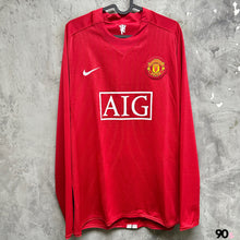 Load image into Gallery viewer, 2007-08 曼聯｜主場長袖｜更衣室球員版｜95% New｜XL｜2007-08 Manchester United Home L/S Player Issue UCL Version ( XL )
