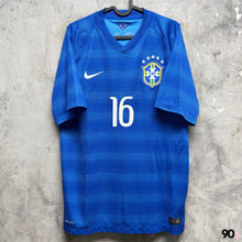 將圖片載入圖庫檢視器 2014-15 巴西｜作客｜#16 拉美利斯｜90% New｜M ｜ 2014-15 Brazil Away #16 Ramires ( M )
