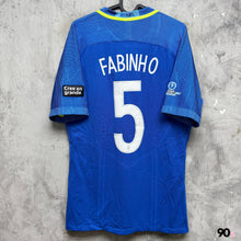 將圖片載入圖庫檢視器 2016-17 巴西｜作客｜球員版｜#5 法比安奴｜BNWT｜L ｜ 2016-17 Brazil Away Authentic #5 Fabinho ( L )
