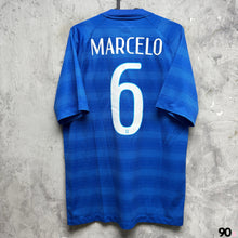 將圖片載入圖庫檢視器 2014-15 巴西｜作客｜#6 馬些路｜90% New｜M ｜ 2014-15 Brazil Away #6 Marcelo ( M )
