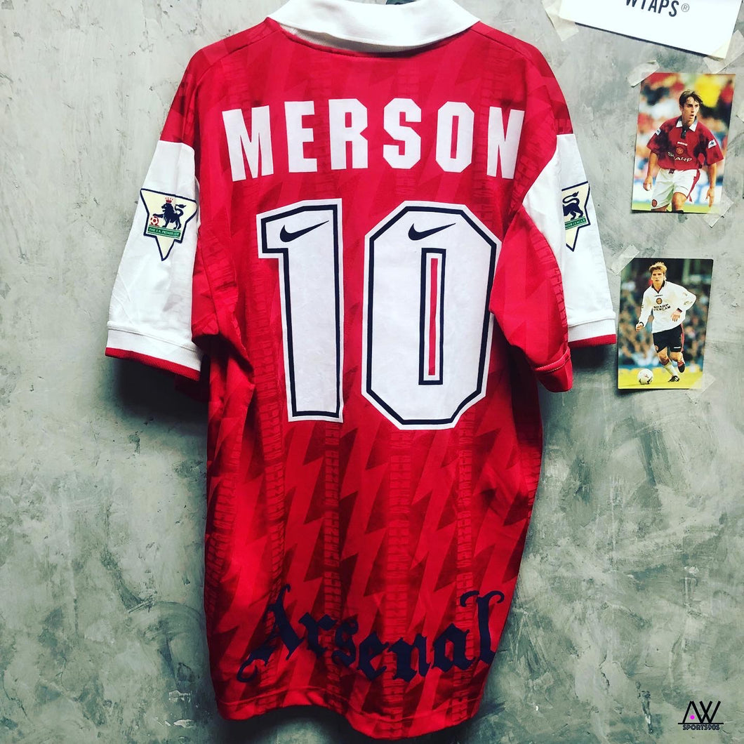 1994-95 阿仙奴｜主場｜#10 麥臣｜英超Full Set｜90% New｜M｜1994-95 Arsenal Home #10 Merson (EPL Full Set) (M)