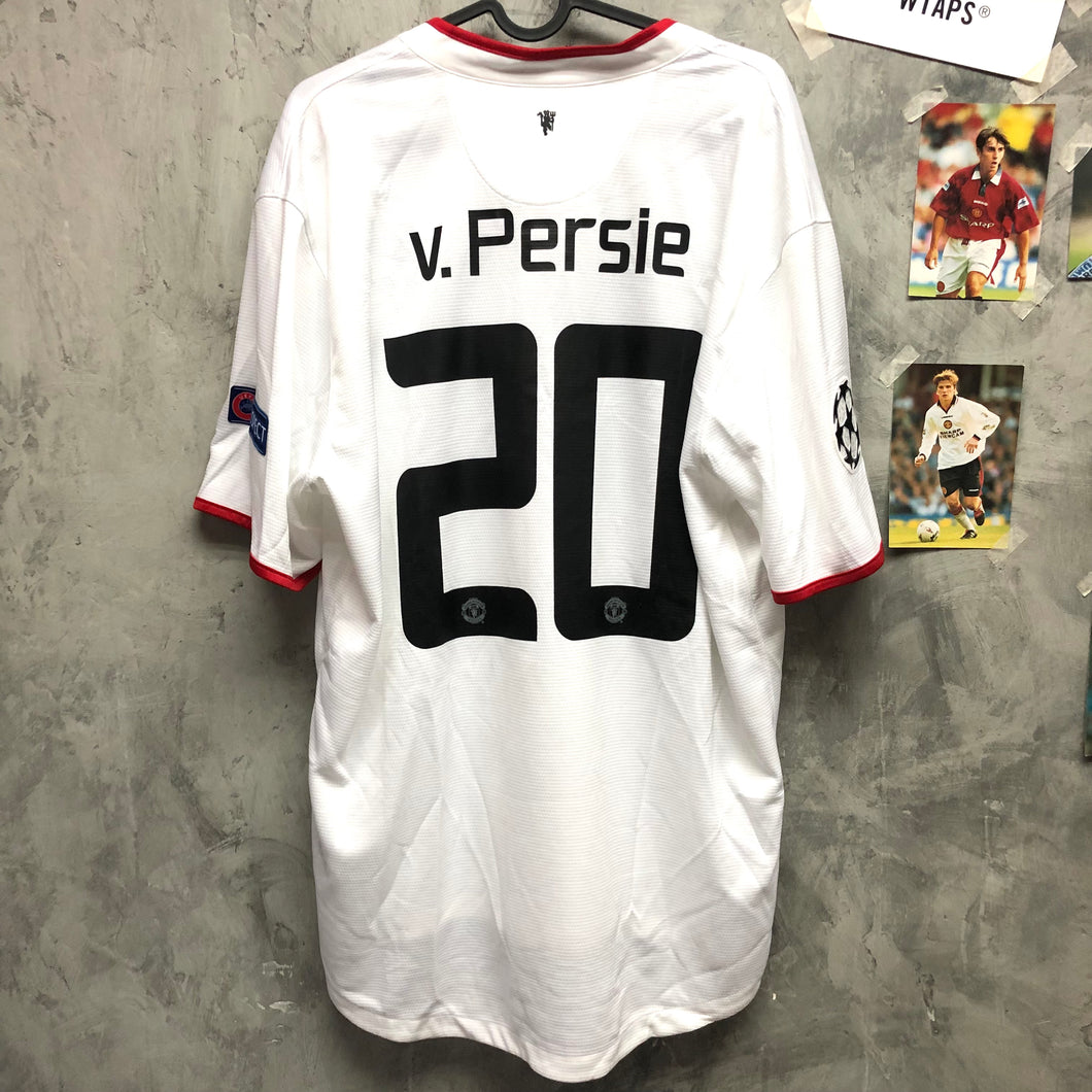 2012-13 曼聯｜作客｜#20 雲佩斯｜歐聯｜BNWT｜XL｜2012-13 Manchester United Away #20 V. Persie UCL Full Set (XL)