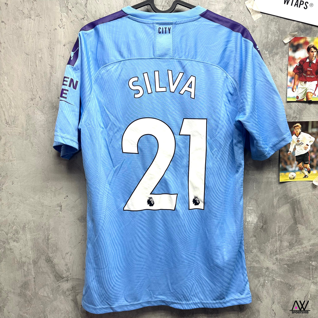 2019-20 曼城｜主場｜球員版｜#21 大衛施華｜95% New｜英超 Full Set｜M｜ 2019-20 Manchester City Home Player Version EPL Full Set  #21 Silva (M)